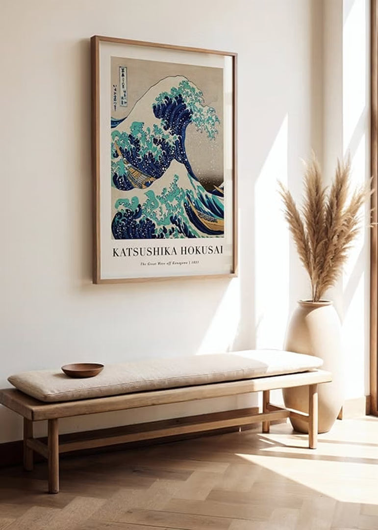 Affiche La Grande Vague de Kanagawa – Hokusai | Poster Art Japonais Décoration Murale