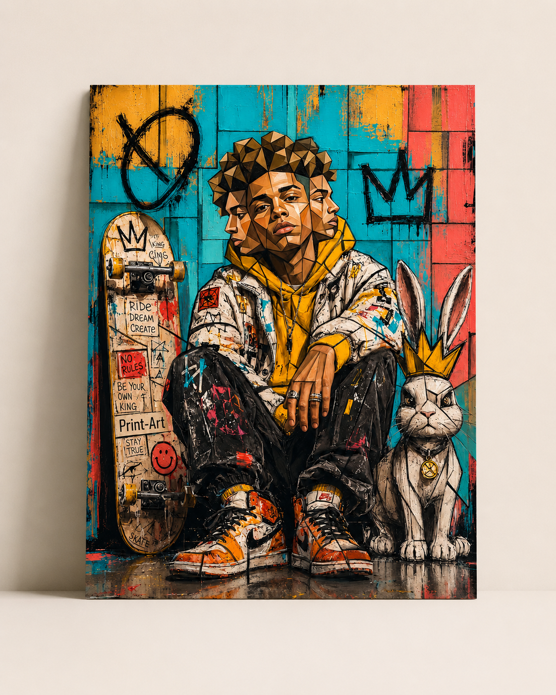 Affiche Street Art – King Skater Urban Culture – avec ou sans Cadre