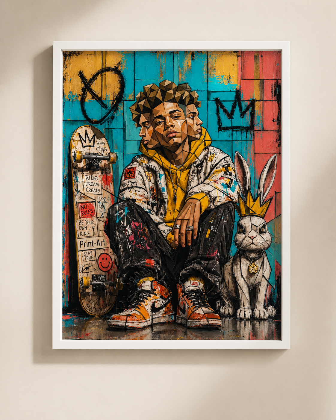 Affiche Street Art – King Skater Urban Culture – avec ou sans Cadre