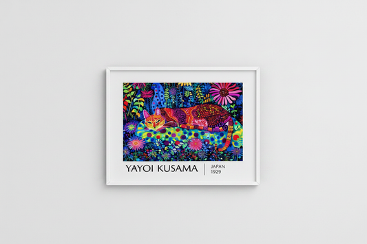 Mockup cadre blanc - Yayoi Kusama