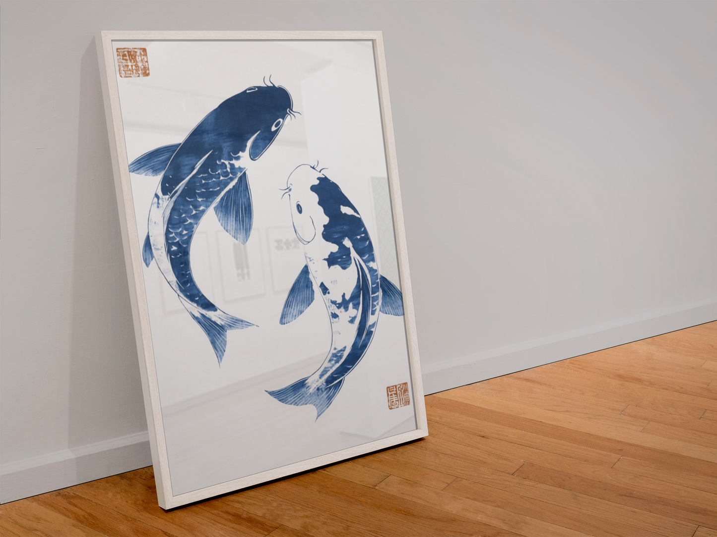 Affiche Carpes Koï Japonaises – Poster Zen avec ou sans Cadre